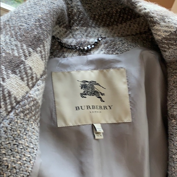 Burberry London Plaid Belted Wrap Coat  4 - Picture 6 of 11